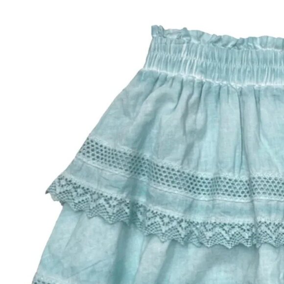 KATIEJNYC ASHLEY SKIRT STONEWASH BABY BLUE JUNIOR SIZE M - Picture 2 of 4
